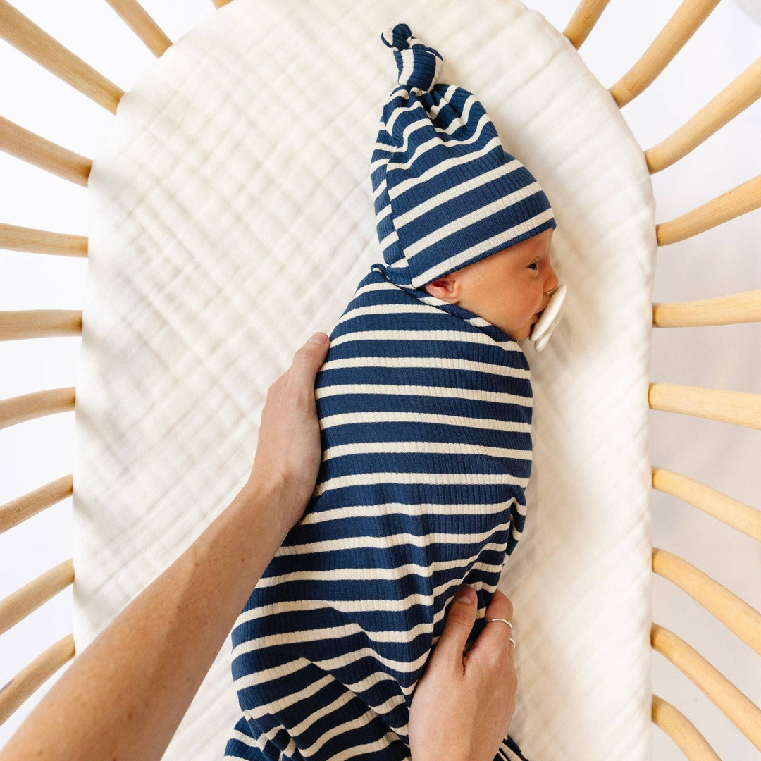 Lou Lou & Company - Jack Ribbed Swaddle Blanket