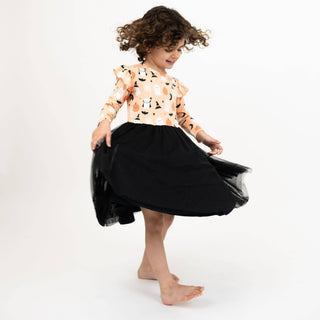 Emerson and Friends - Boo-Tastic Halloween Glow-in-the-Dark Ruffled Twirl Dress