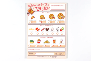 The Paper and Plan Co. - Pizza Shop Playtime Pad