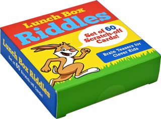 Peter Pauper Press Lunch Box Riddles Scratch-Off Deck | 60 Cards