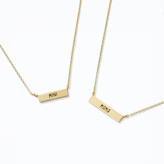 Fashion City - Gold-Dipped Mama Mini Necklace Set
