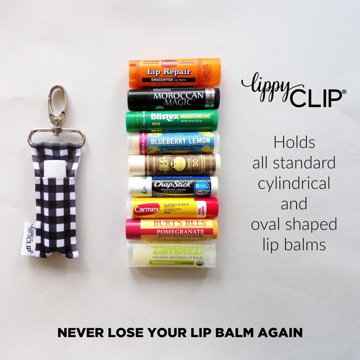 LippyClip Lip Balm Holder - Gold Quatrefoil Blue LippyClip® Lip Balm Holder