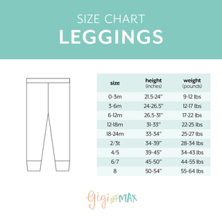 Gigi and Max - Emmy LEGGINGS Bamboo Halloween Pumpkins Toddler Clothing