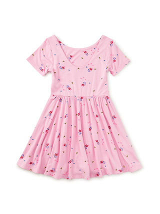 Tea Tiered Bamboo Playsoft Dress Busy Bees & Flowers