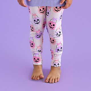 Gigi and Max - Emmy LEGGINGS Bamboo Halloween Pumpkins Toddler Clothing