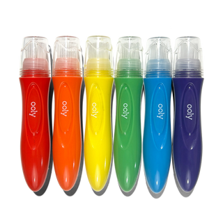 OOLY - Easy Squeezy Squeezable Poster Paint Brushes - Set of 6