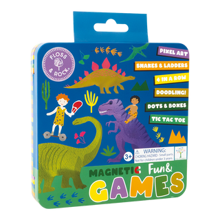 Floss & Rock Magnetic Games Tin Dino