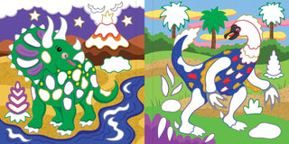 Peter Pauper Press - Color-By-Foil Sticker Book - Dinosaurs