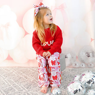 Gigi and Max - Love Red SWEATER Valentines Baby Toddler Kids Clothing Top