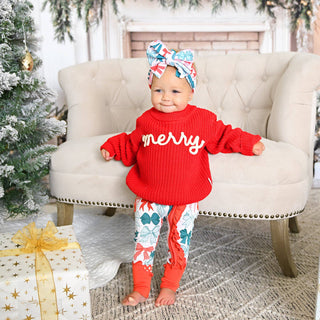 Gigi and Max - Belle Bows RUFFLE ZIP Christmas Bamboo Baby One Piece Outfit