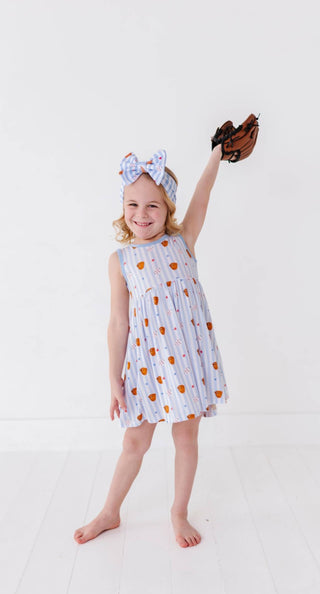 Kiki + Lulu - Stripe Baseball Skater Dress