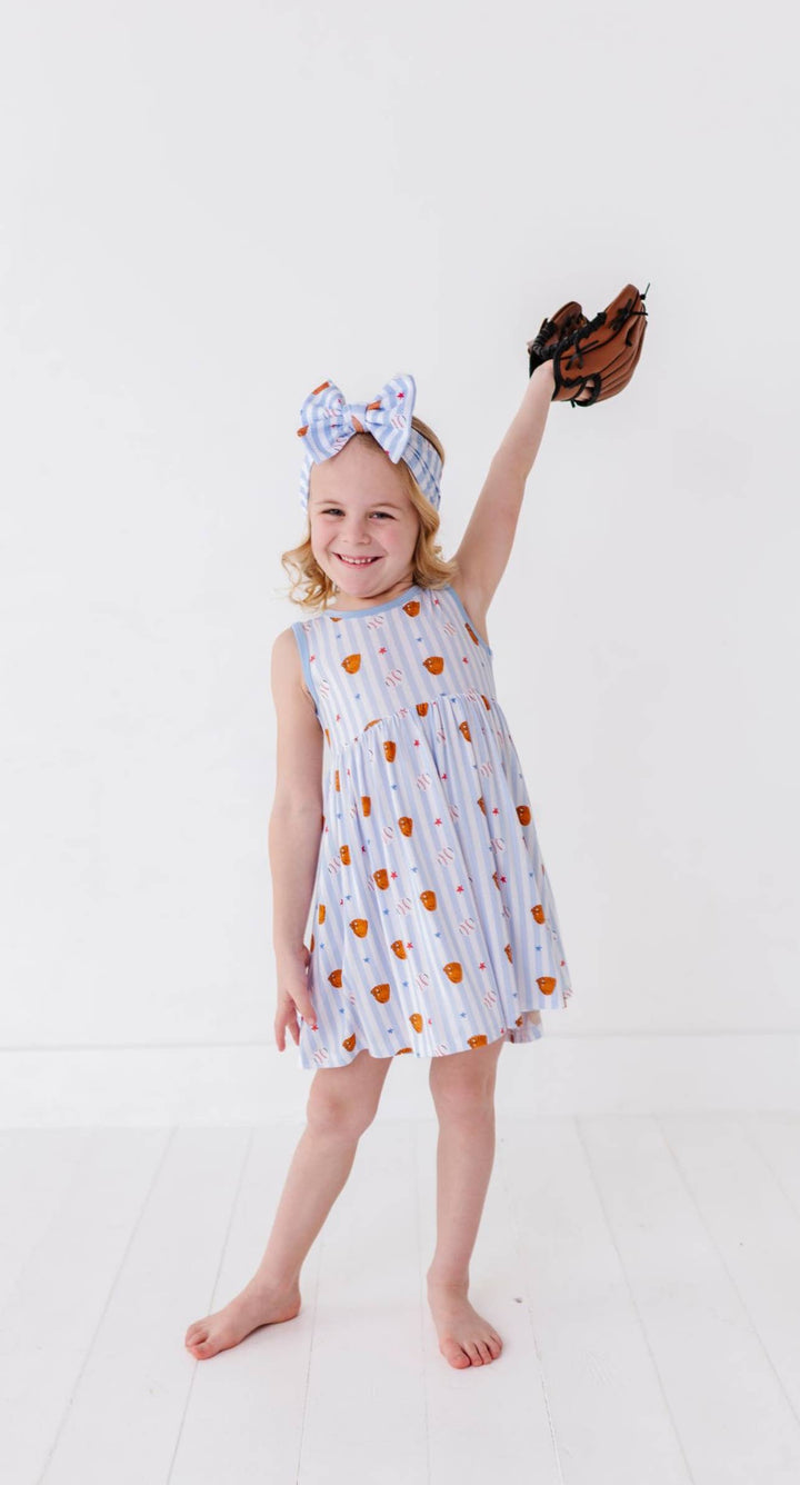 Kiki + Lulu - Stripe Baseball Skater Dress