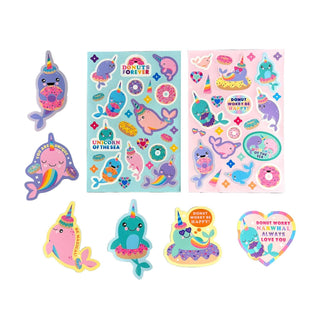 OOLY Stickiville Stickers: Nom Nom Narwhals - Scented