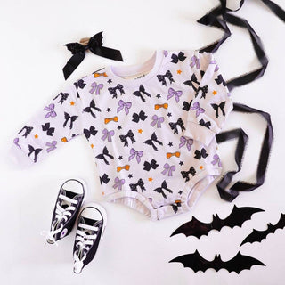 Sweet Wink - Glitter Bat Halloween Coquette Bow Baby Headband - Hair Bows