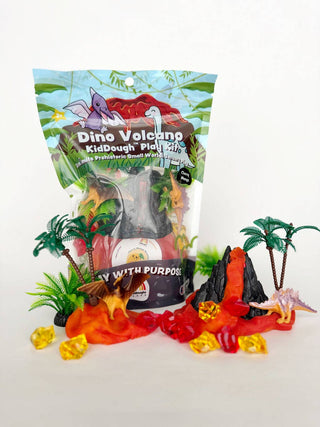 Earth Grown KidDoughs - Dino Volcano KidDough Play Kit