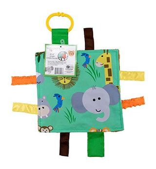 Baby Jack and Company - Jungle Zoo Crinkle Tag Square 8x8 Baby Teach @ Home Toy