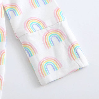 Luxie Charm - Forever Rainbow Zippered Romper I NICU Going Home Outfit