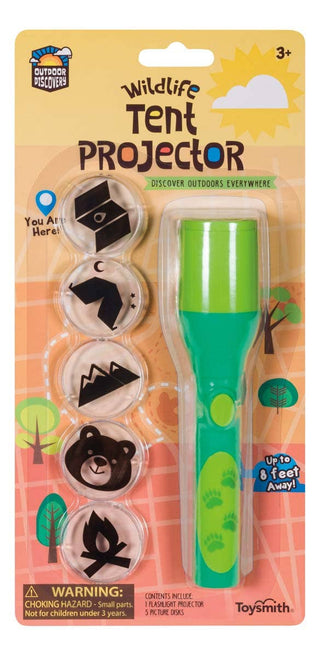 Toysmith - Outdoor Discovery Wildlife Tent Projector, Includes 5 Slides
