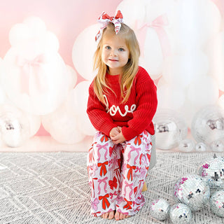 Gigi and Max - Love Red SWEATER Valentines Baby Toddler Kids Clothing Top