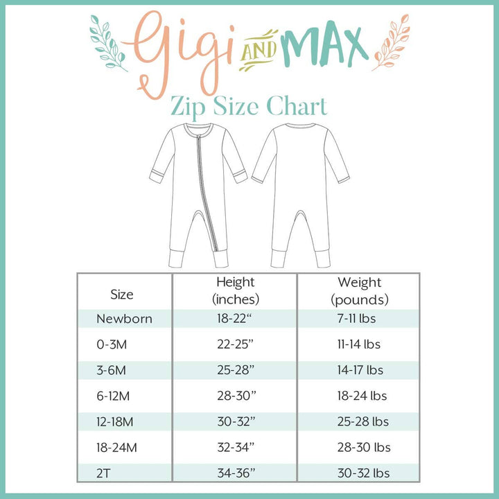 Gigi and Max - Edward Zip Bamboo Glow in the Dark Sleepies Little Halloween