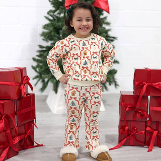 Sweet Wink - Christmas Cutie Flare Legging - Girls Clothes