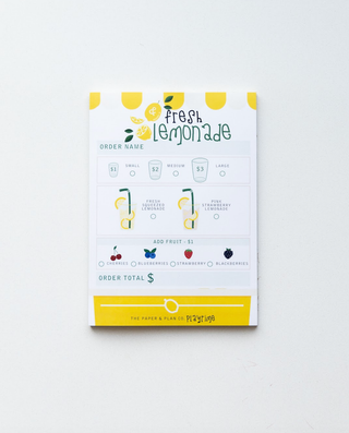 The Paper and Plan Co. - Kids Lemonade Stand Playtime Pad™