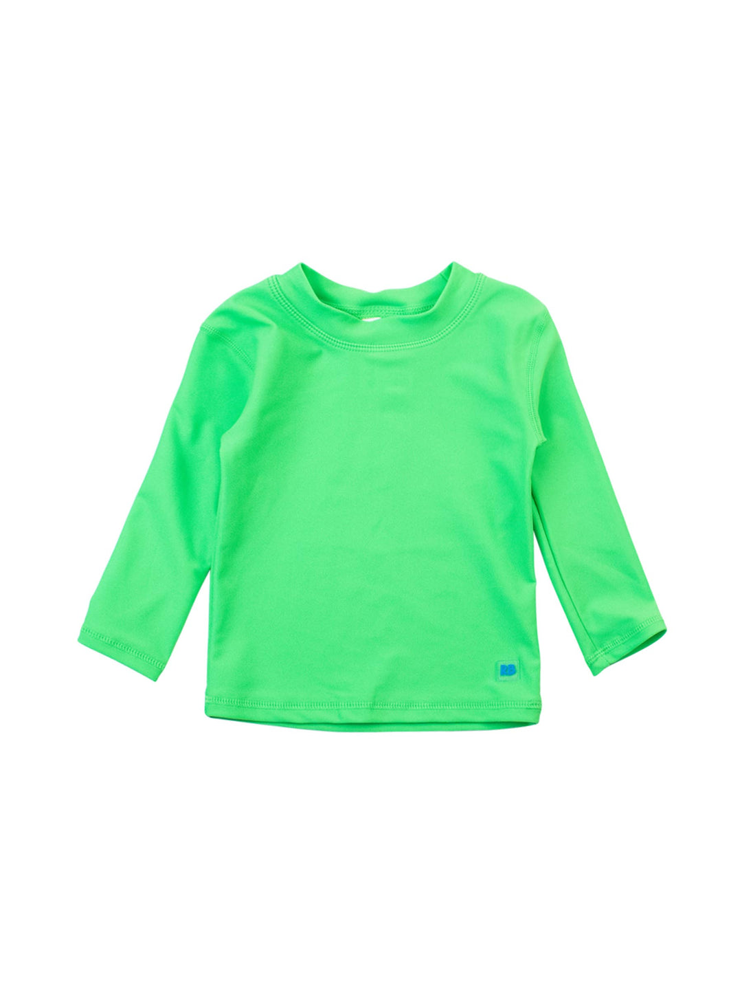 RuffleButts + RuggedButts - Boys Neon Lime Long Sleeve Rash Guard