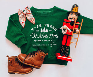 Holland Ave Clothing - Fresh Farm | Kids & Adult Christmas Sweatshirt
