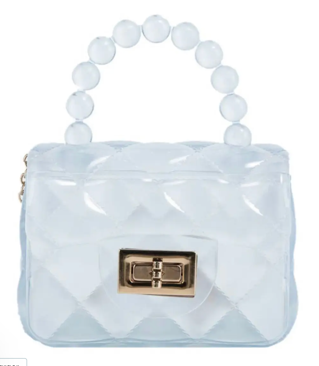 Mavi Bandz - Mini Jelly Purse with Crossbody Gold Chain