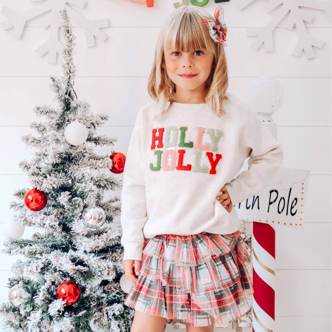 Sweet Wink - Christmas Plaid Tiered Tutu - Dress Up Skirt - Holiday Tutu