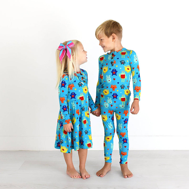 Gigi and Max - Finn Two Piece Valentines Day Outfit Bamboo Monster