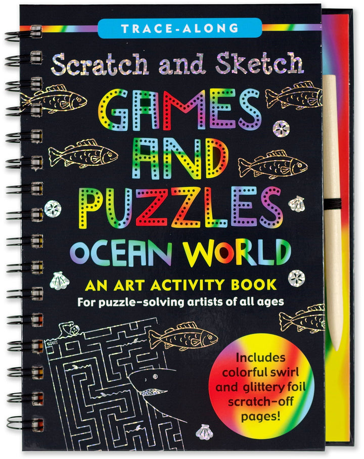 Peter Pauper Press - Scratch & Sketch™ Games & Puzzles: Ocean World