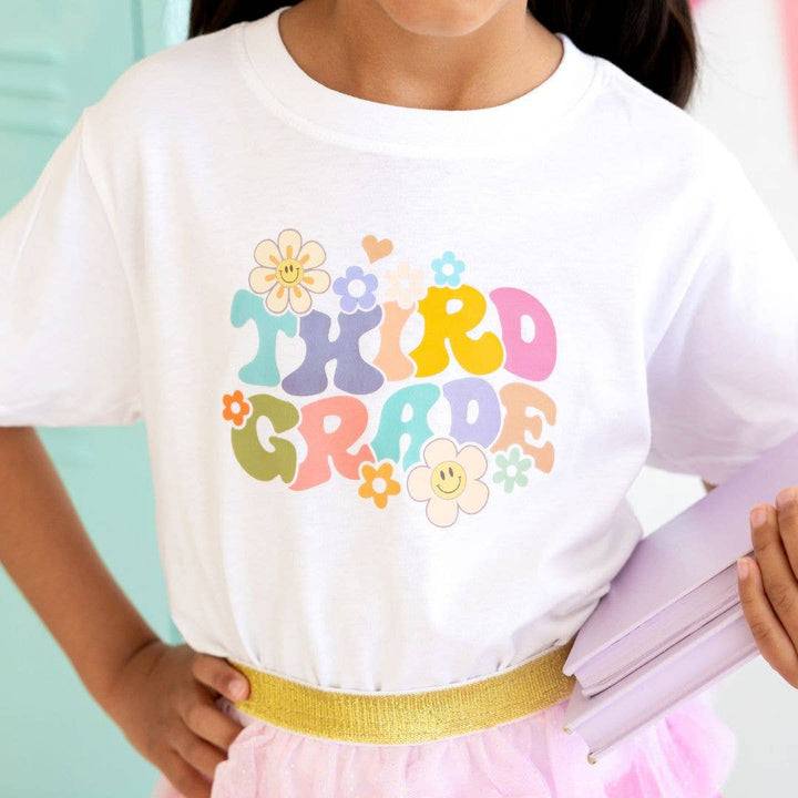 Sweet Wink - Third Grade Retro Short Sleeve T-Shirt - Back To School