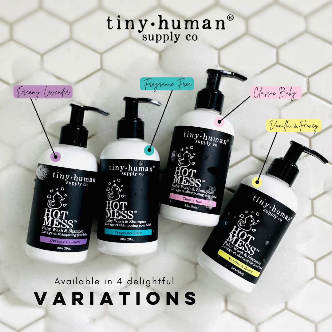 Tiny Human Supply Co. - Hot Mess™  Shampoo and Baby Wash 8oz - Dreamy Lavender