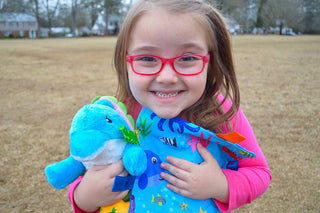 Baby Jack and Company - Ocean Fish Crinkle Tag Square 8x8 Baby Teach @ Home Toy