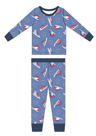 Kiki + Lulu - Valentines Sneakers Kids Pajamas