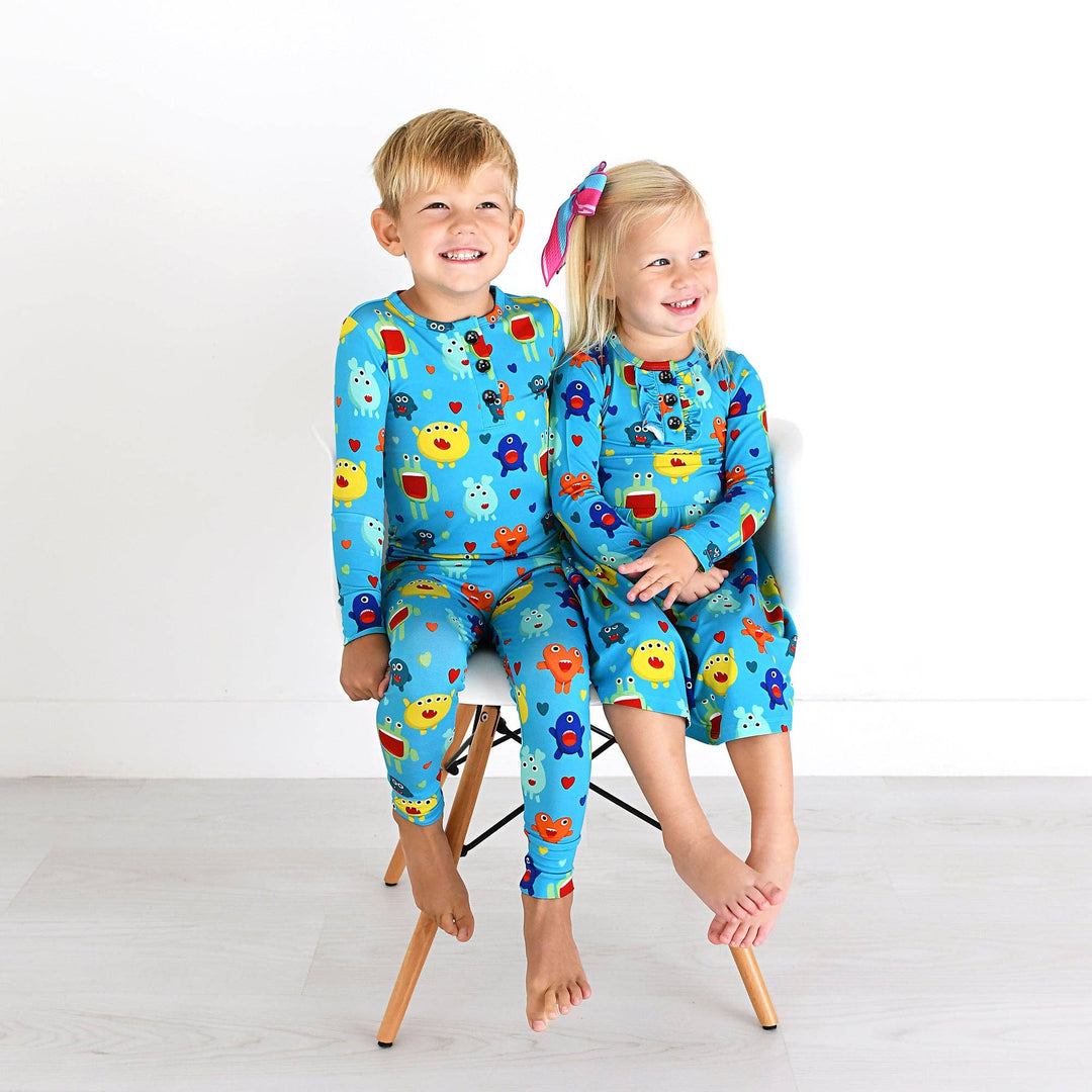 Gigi and Max - Finn Two Piece Valentines Day Outfit Bamboo Monster