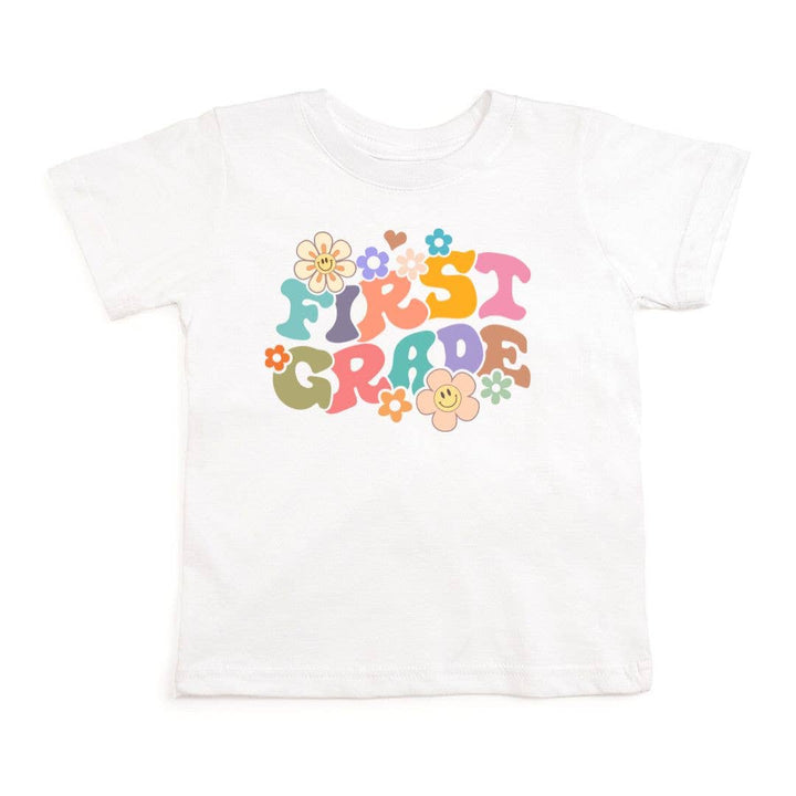 Sweet Wink - First Grade Retro Short Sleeve T-Shirt - Back To School