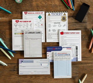 Milk Thread and Honey - Pretend Play Boarding Pass Notepad