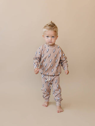 Lucky Panda Kids - Jogger Set | Electric Beige