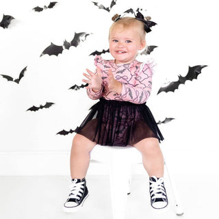 Sweet Wink - Glitter Bat Halloween Coquette Bow Clip - Hair Bows
