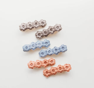 Cheeky Plum - Embroidery Hair Clip Set - Fall Frenzy