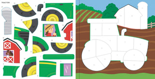 Peter Pauper Press - My First Color-By-Sticker Book -- Cars, Trucks, & Trains