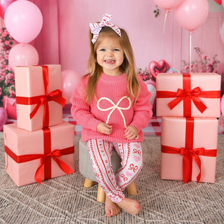 Gigi and Max - Hallie LEGGINGS Valentines Day Bamboo Kids Toddler Clothing