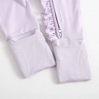Luxie Charm - Ruffled Zippered Baby Romper for NICU & Preemies