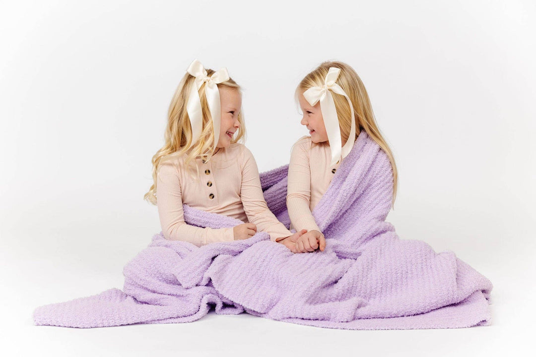 Lou Lou & Company - Chenille Blanket - Lilac