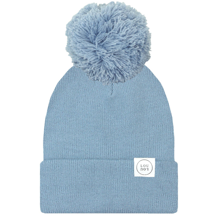 Lou Lou & Company - Beanie with Pom - Steel Blue