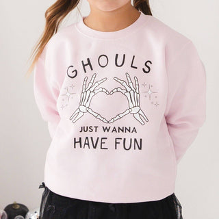 Sweet Wink - Ghouls Just Wanna Have Fun Halloween Sweatshirt - Kids