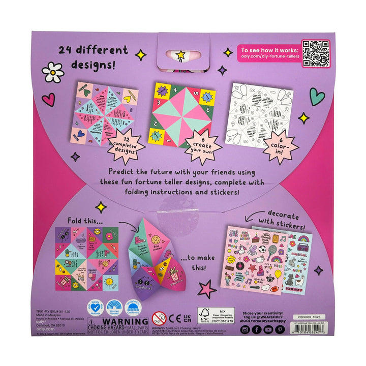 OOLY - D.I.Y. Fortune Tellers Activity Kit - Set of 24 Designs