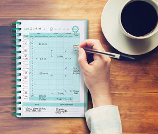 Pearhead Baby's Daily Logbook Planner, Teal